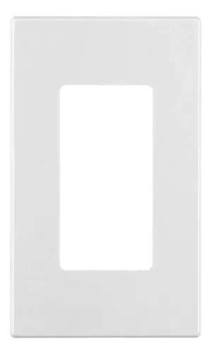 Placa Decora Plus Unidad Color Blanco Leviton Mercadolibre