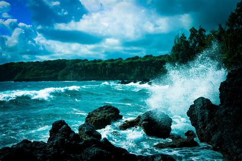 Kostenlose foto Meer Küste Wasser Natur Rock Ozean Wolke Ufer