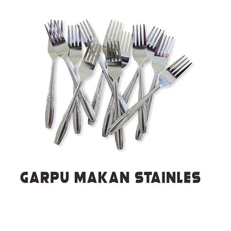 Jual 12PCS SENDOK GARPU TEBAL SUPER STAINLESS STEEL TIDAK BENGKOK DAN