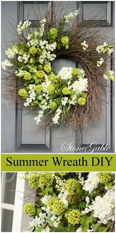 Summer Wreath Tutorial Summer Wreath Diy Door Wreaths Diy Summer Wreath