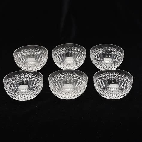 Images for 2240646. A SET OF SIX CRYSTAL CUT GLASS FINGER BOWLS ...