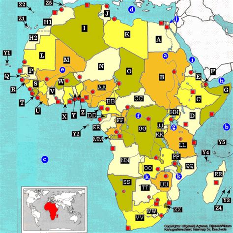 TopoSite Topo Leren Door Oefenen Topografie Wereld Afrika Landen