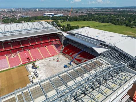 Latest Anfield Road Stand Photos With 150 New Seats In Lower Tier