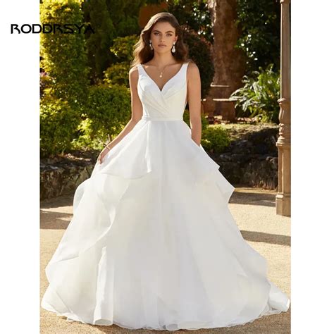 RODDRSYA Vestido De Novia Simple Civil Para Mujer Vestidos De Novia Con