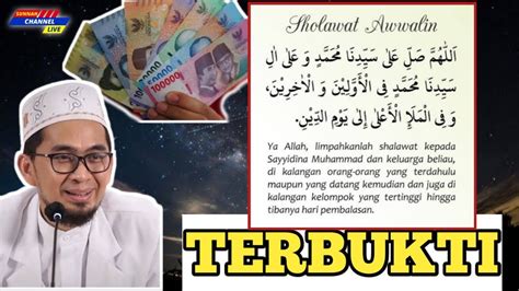 Baca Sholawat Ini Satu Kali Dalam Hidupmu Terbukti Ampuh Soal Rezeki