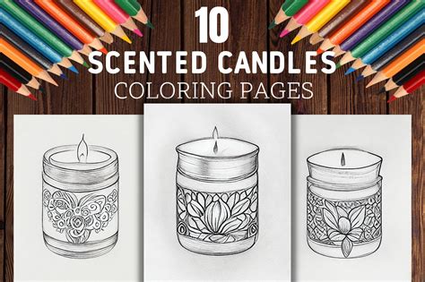 Printable Candle Coloring Pages