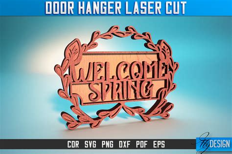 Door Hanger Laser Cut Svg Door Hanger Graphic By Flydesignsvg