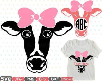 Cow With Bandana Silhouette Svg Clipart Cowboy Western Farm Girl Iron