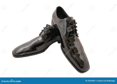 Men's black tuxedo shoes stock image. Image of shoes, clip - 2564845