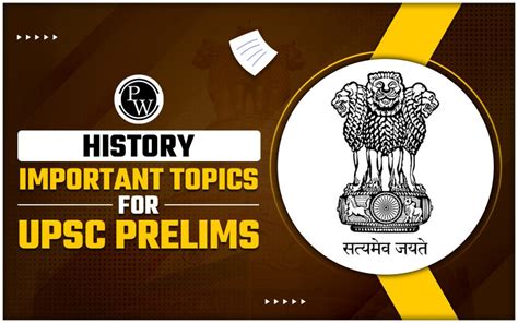 History Important Topics For Upsc Prelims