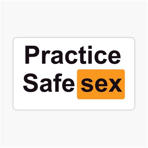 Practice Safe Sex Sticker For Sale By Anouchka Redbubble