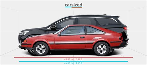 Dimensions Toyota Celica 1981 1985 Vs Jetour X90 Plus 2021 Present