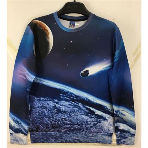 Mr1991inc Menwomen Brand Hoodies Fashion Spacegalaxy Sweatshirt Male