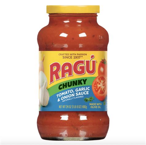 Ragu Tomato Garlic Onion Pasta Sauce Recipe Bryont Blog