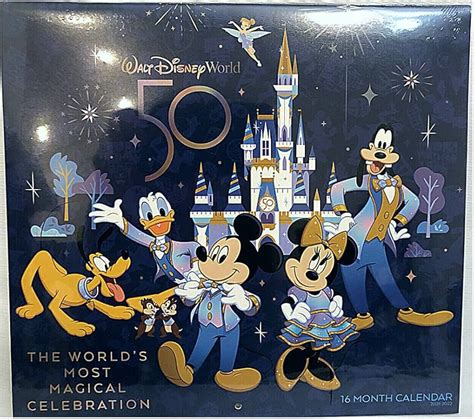 Walt Disney World 50th Anniversary Poster Calendar 2025 Calendar