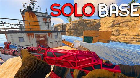 LLENANDO mi BASE BARCO de ARMAS y Loot en Solitario RUST Español