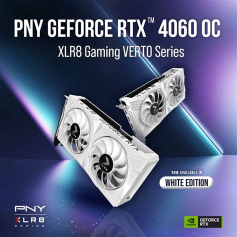 Pny Geforce Rtx 4060 8gb Verto Dual Fan Graphics Card Gpu Vcg40608dfxpb1 Vcg40608dfwxpb1 O