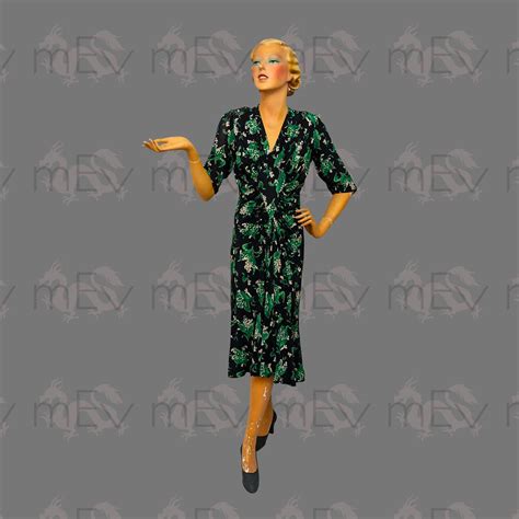 1940s Lily Of The Valley Print Rayon Dress Stephen Egglestone Flickr