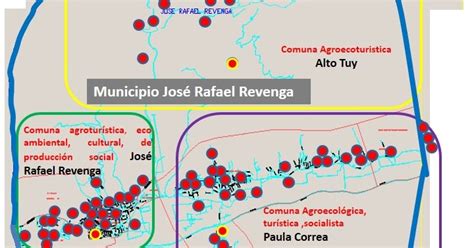 Mapa De Los Consejos Comunales Y Comunas Del Municipio Jose Rafael