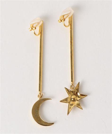 Ader（アデル）の「ader Bijoux Moon Star スティック イヤリング アデル ビジュー（イヤリング）」 Wear