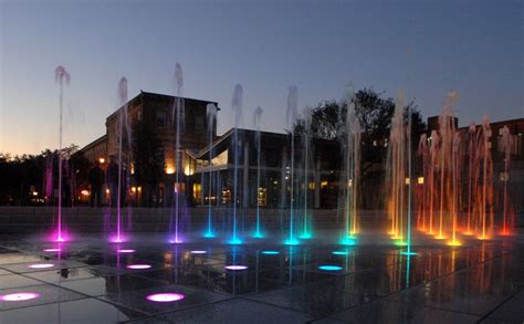 colorful fountain lights | The Fountain Explorer