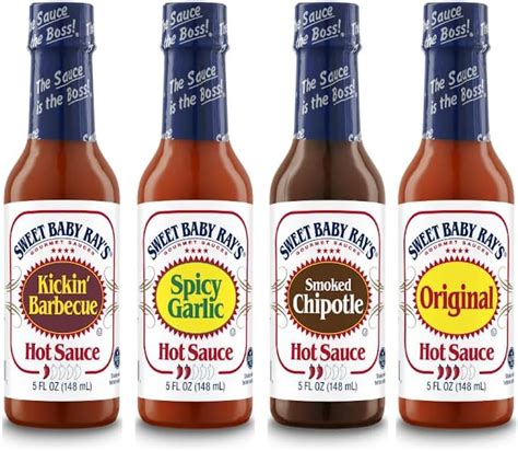 Amazon Sweet Baby Rays Spicy Garlic Hot Sauce 5 Fl Oz Pack Of 4