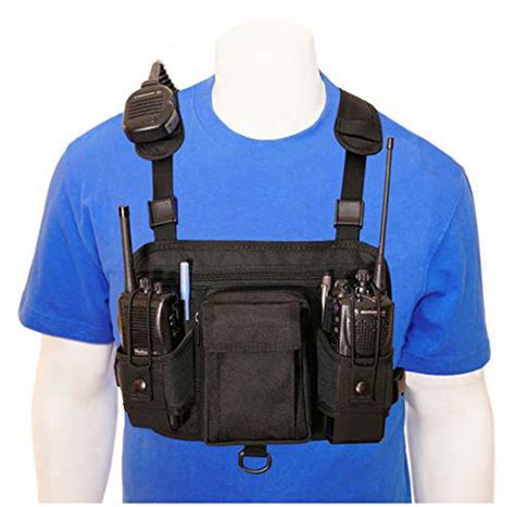 Getuscart Rch D Double Radio Chest Harness Shoulder Radio Holster