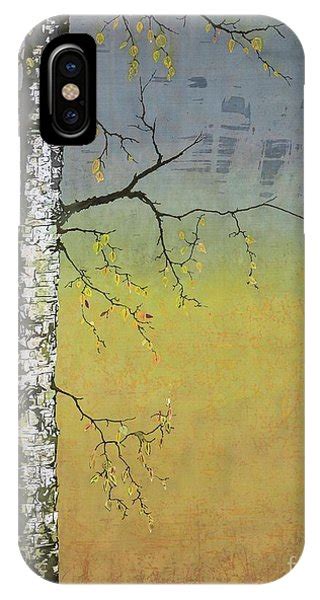 Birch In A Golden Field Tapestry Textile By Carolyn Doe