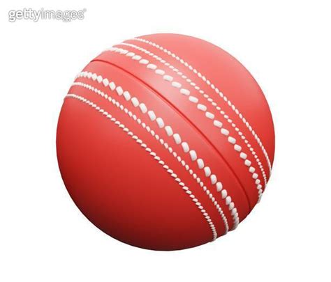 Cricket Ball D D Render Cartoon Minimal Icon Illustration