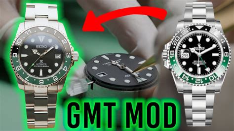 Building A Custom Rolex GMT Master II 126720VTNR Seiko Mod YouTube