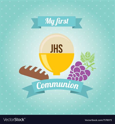 My First Communion Design Royalty Free Vector Image