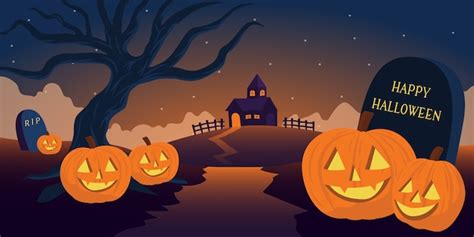 Fondo Con Tem Tica De Halloween Vector Premium