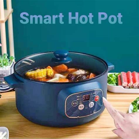 Jual Panci Listrik Serbaguna L Free Kukusan Panci Listrik Smart Hot Pot Putih Bubble