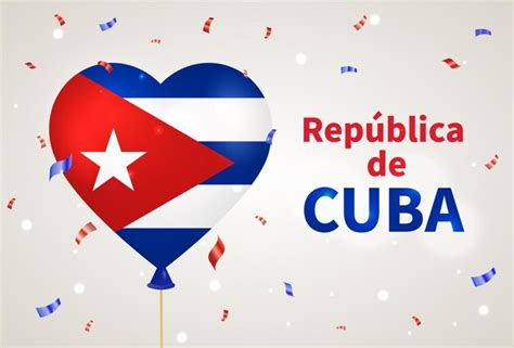 Premium Vector | Celebration of republic of cuba independence day