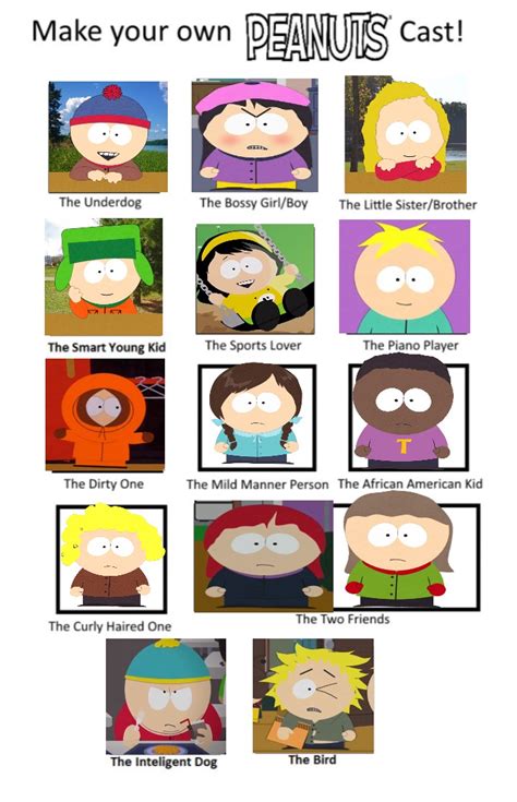 South Park as Peanuts by Eddsworldfangirl97 on DeviantArt