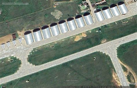 Russian Forces Construct Protective Hangars Near Ukrainian Border Air