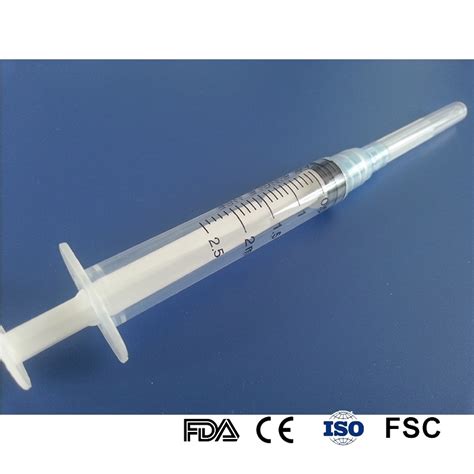 Disposable Syringe Sterile Hypodermic Syringe With Needle For Single