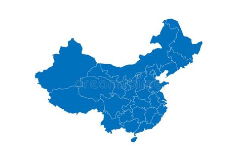 China Political Map of Administrative Divisions Stock Vector ...