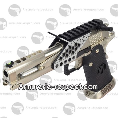 R Plique Airsoft Gbb Hx Ipsc Split Silver Aw Custom Armurerie