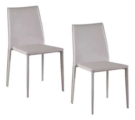 Kit 2 Cadeiras Jantar Amanda Nude Pvc Parcelamento Sem Juros