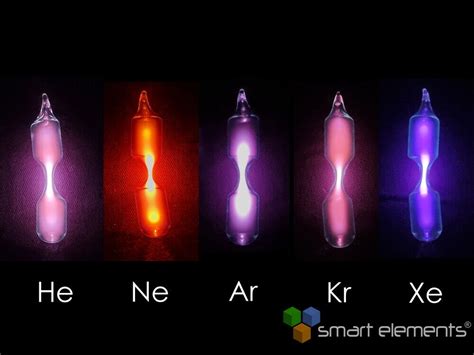 Edelgase Komplett Set Tesla Version Helium Neon Argon Krypton Xenon