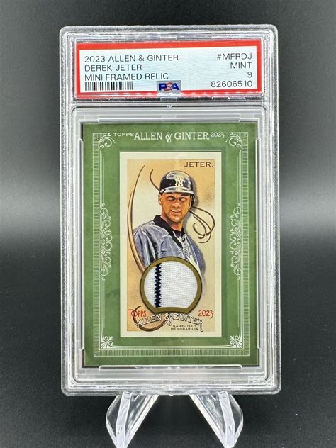 2023 Topps Allen Ginter Mini Framed Relics Derek Jeter MFR DJ HOF EBay