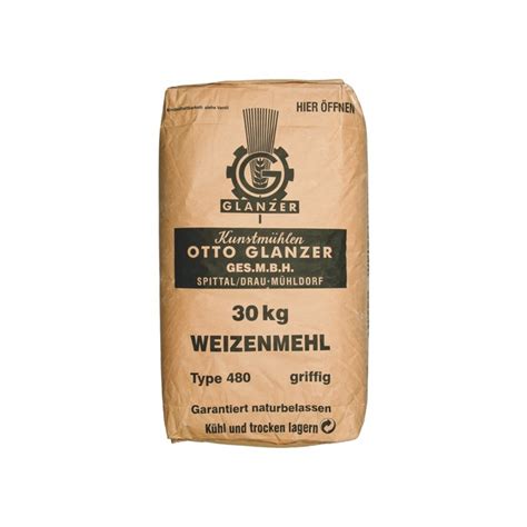 Transgourmet Österreich Glanzer Weizenmehl griffig Type 480 30 kg