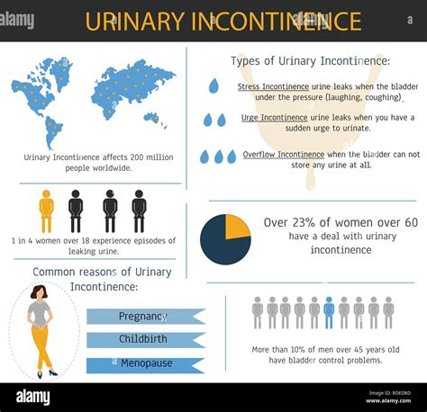 Urinary Incontinence Infographic Stock Vector Image And Art Alamy