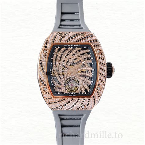 Richard Mille RM51-02 Mechanical Ladies Diamond Bezel Watch Diamond Paved Dial - Richard Mille ...