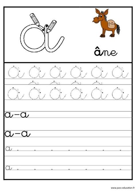 Lettres De L Alphabet En Cursive Ecriture Maternelle GS