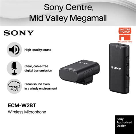 Sony ECM W2BT ECMW2BT W2BT Camera Mount Digital Bluetooth Wireless