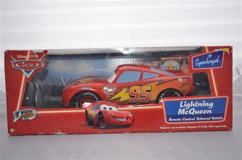 Disney Supercharged Lightning Mcqueen Remote Control Vehicle By Tyco 1880379436