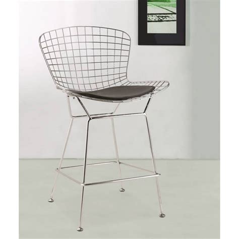 Fine Mod Imports Wire Counter Height Chair White