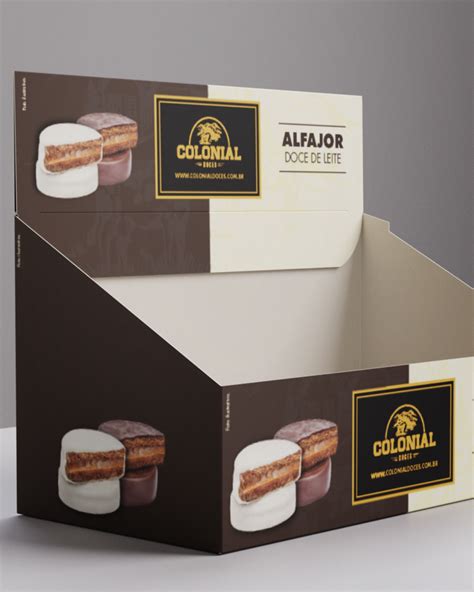 Projeto Em Destaque Display Colonial Alfajor Doce De Leite Grafica